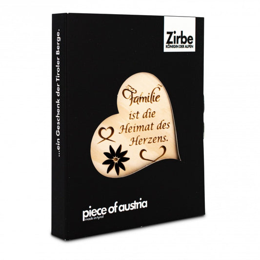 Zirbenherz Mini Familie ist die Heimat