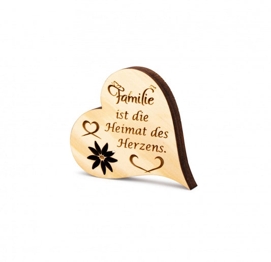 Zirbenherz Mini Familie ist die Heimat