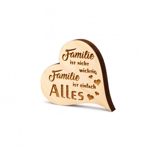 Zirbenherz Mini Familie ist nicht ...