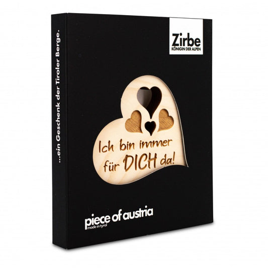 Zirbenherz Mini Ich bin immer für dich da