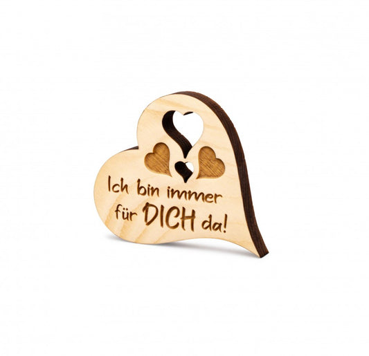Zirbenherz Mini Ich bin immer für dich da