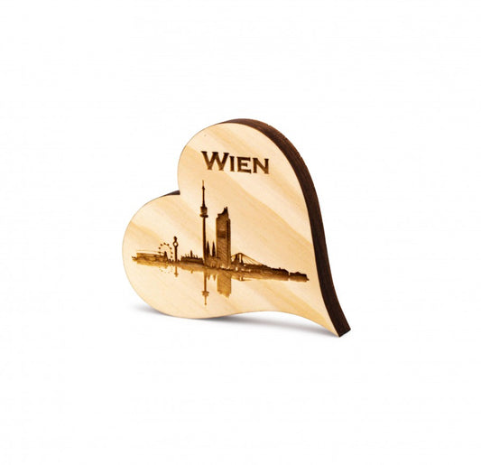 Zirbenherz Mini Wien Skyline