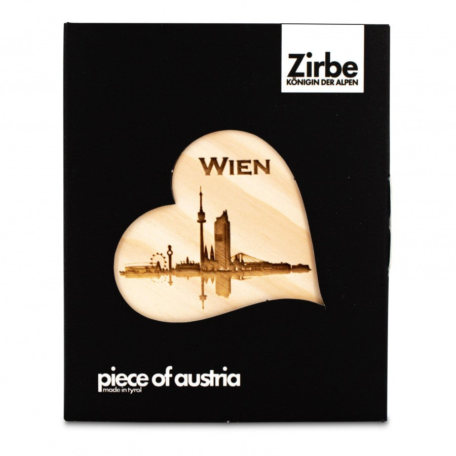 Zirbenherz Mini Wien Skyline