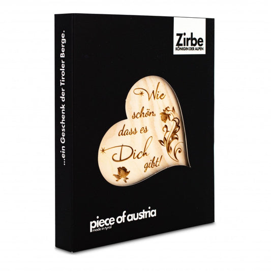 Zirbenherz Mini Wie schön, dass ...