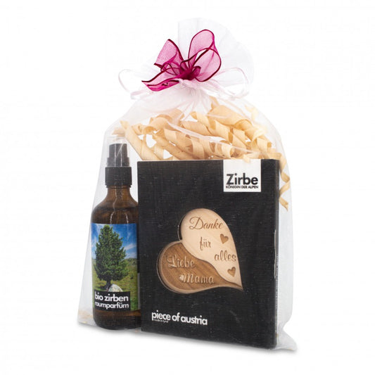 Geschenkset Zirbenduft mit Herz