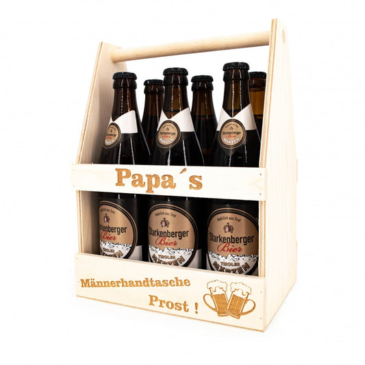 Männerhandtasche mit Papa Gravur