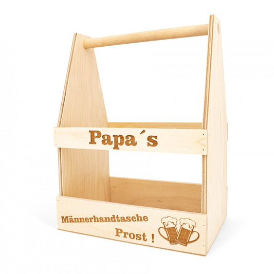 Männerhandtasche mit Papa Gravur
