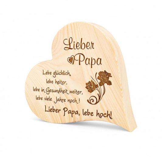 Zirbenherz Lieber Papa 25cm