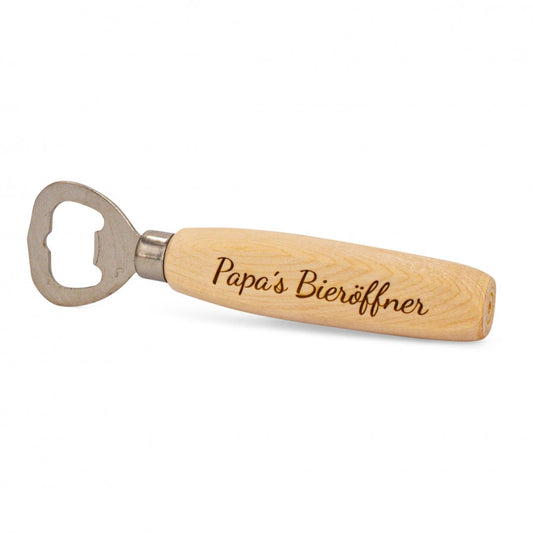 Flaschenöffner aus Zirbe Papa´s Bieröffner