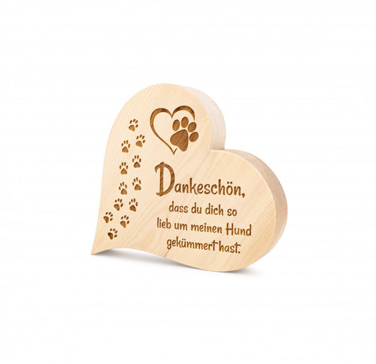 Zirbenherz Danke Hund