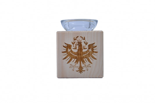 Teelichthalter aus Zirbenholz Dem Land Tirol