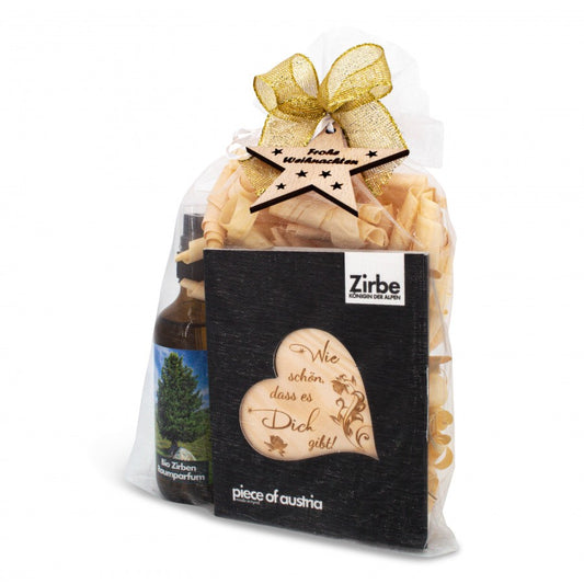 Geschenkset Weihnachten Zirbenduft mit Herz