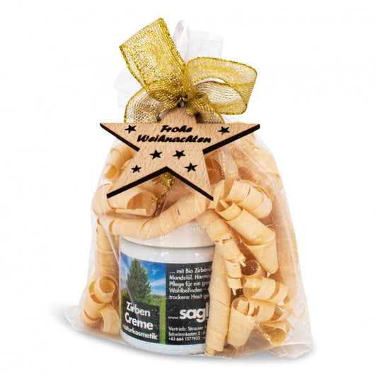 Geschenkset Weihnachten Naturkosmetik Zirben Creme