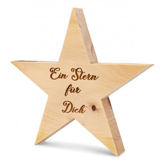 Zirbenstern 17cm Ein Stern für Dich
