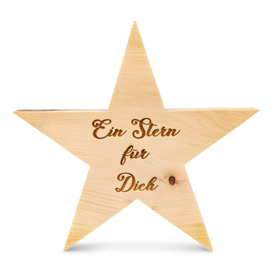 Zirbenstern 9cm Ein Stern für Dich