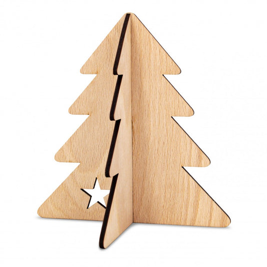 Tannenbaum aus Buchenholz 16cm