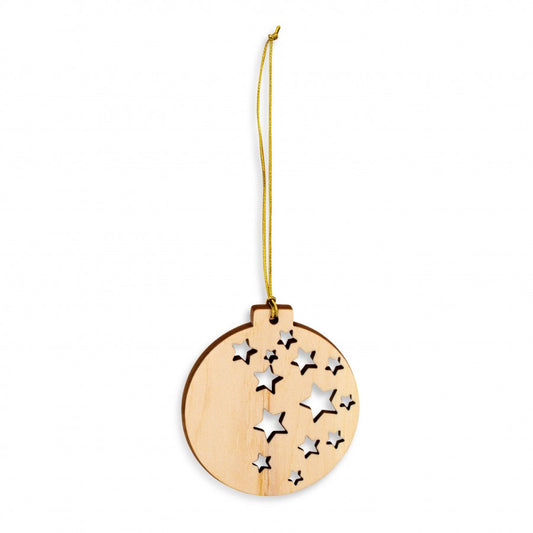 Christbaumschmuck aus Zirbe Kugel