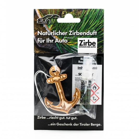 Natürlicher Autoduft aus Zirbe Anker