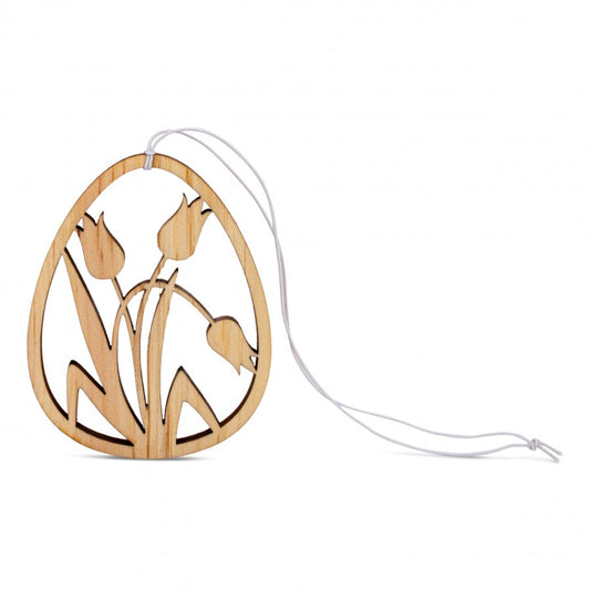 Osterschmuck aus Zirbe Tulpen