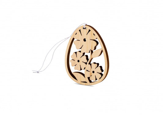 Osterschmuck aus Zirbe große & kleine Blumen