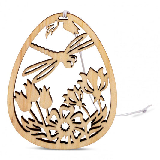 Osterschmuck aus Zirbe Libelle