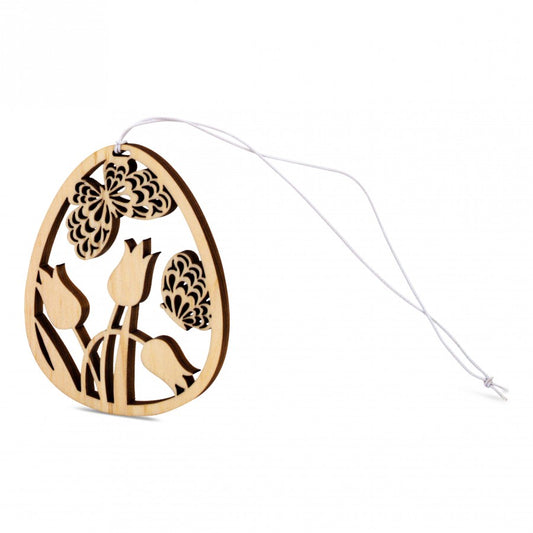 Osterschmuck aus Zirbe Schmetterlinge