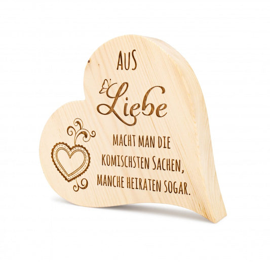 Zirbenherz Aus Liebe 25cm
