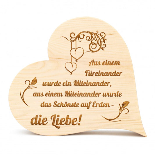 Zirbenherz Die Liebe füreinander 25cm