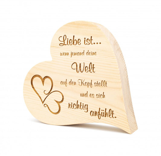 Zirbenherz Liebe ist...25cm