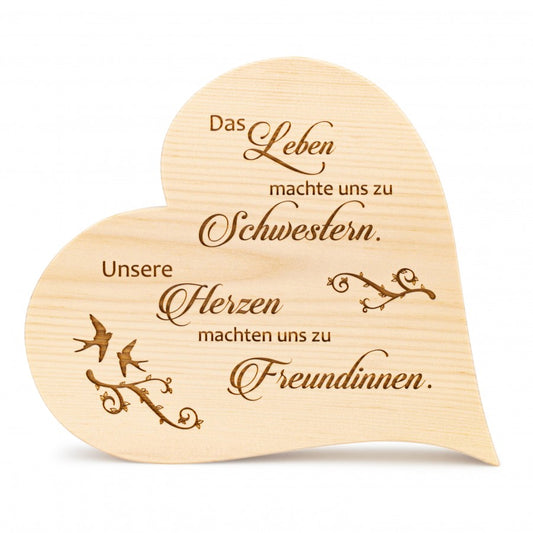 Zirbenherz Schwester 20cm
