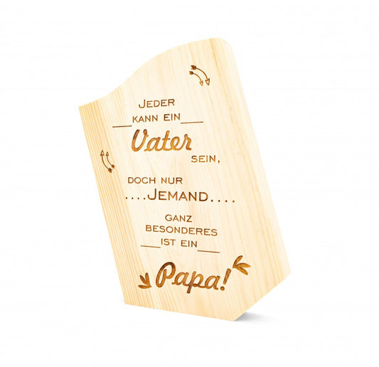 Zirbensäule jeder kann ein Vater sein 20cm