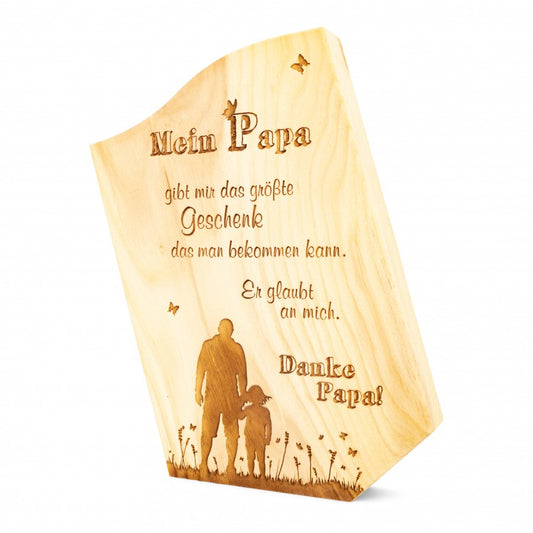 Zirbensäule Mein Papa 28cm