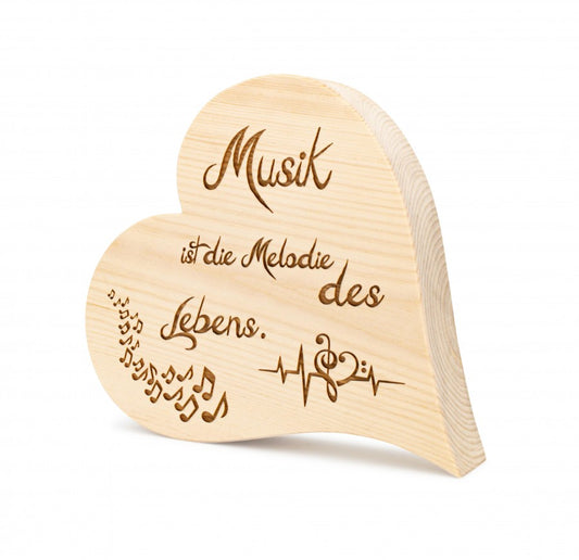 Zirbenherz Musik 25cm