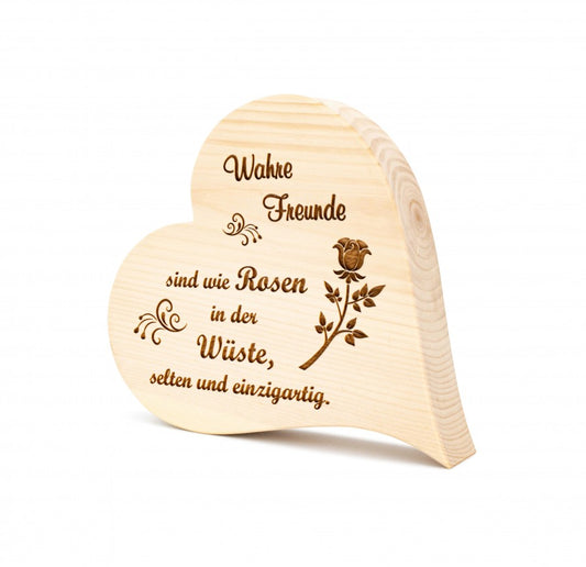 Zirbenherz Wahre Freunde 20cm