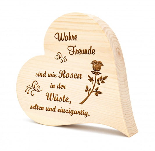 Zirbenherz Wahre Freunde 30cm