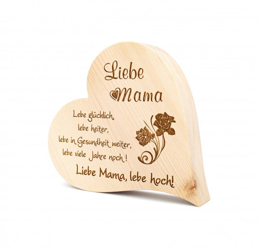 Zirbenherz Liebe Mama 20cm