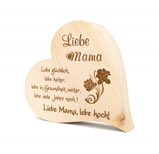 Zirbenherz Liebe Mama 25cm