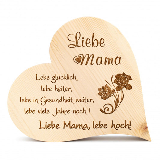 Zirbenherz Liebe Mama 25cm