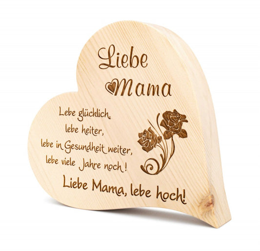 Zirbenherz Liebe Mama 30cm