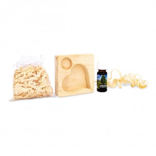 Duftset Herz quadratisch Naturbelassen
