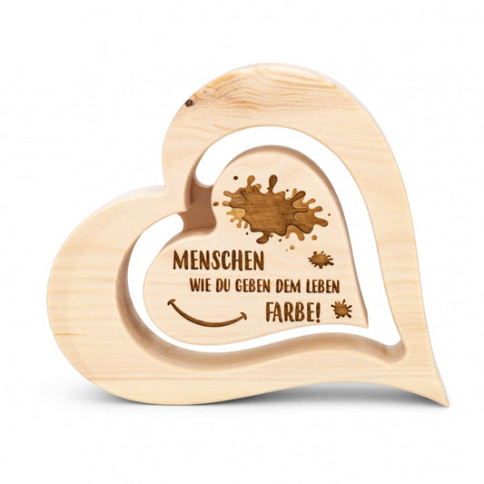 Zirbenherz 20cm Menschen wie du