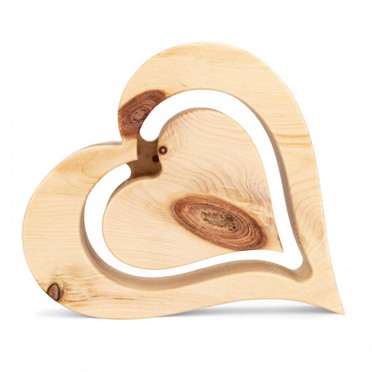 Zirbenherz 20cm Naturbelassen
