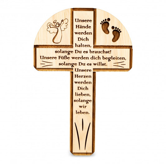 Zirbenkreuz Unsere Hände