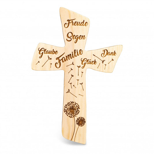 Zirbenkreuz Familie Freude Segen