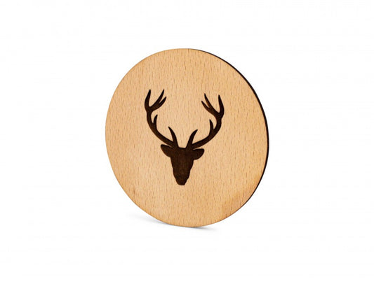 Untersetzer Buchenholz Hirsch 10cm