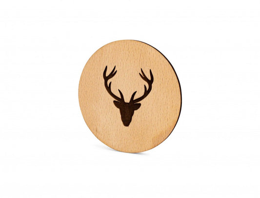 Untersetzer Buchenholz Hirsch 7cm