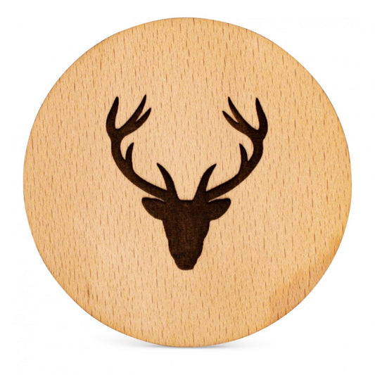 Untersetzer Buchenholz Hirsch 7cm