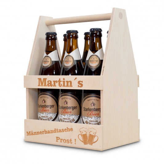 Männerhandtasche mit Namensgravur